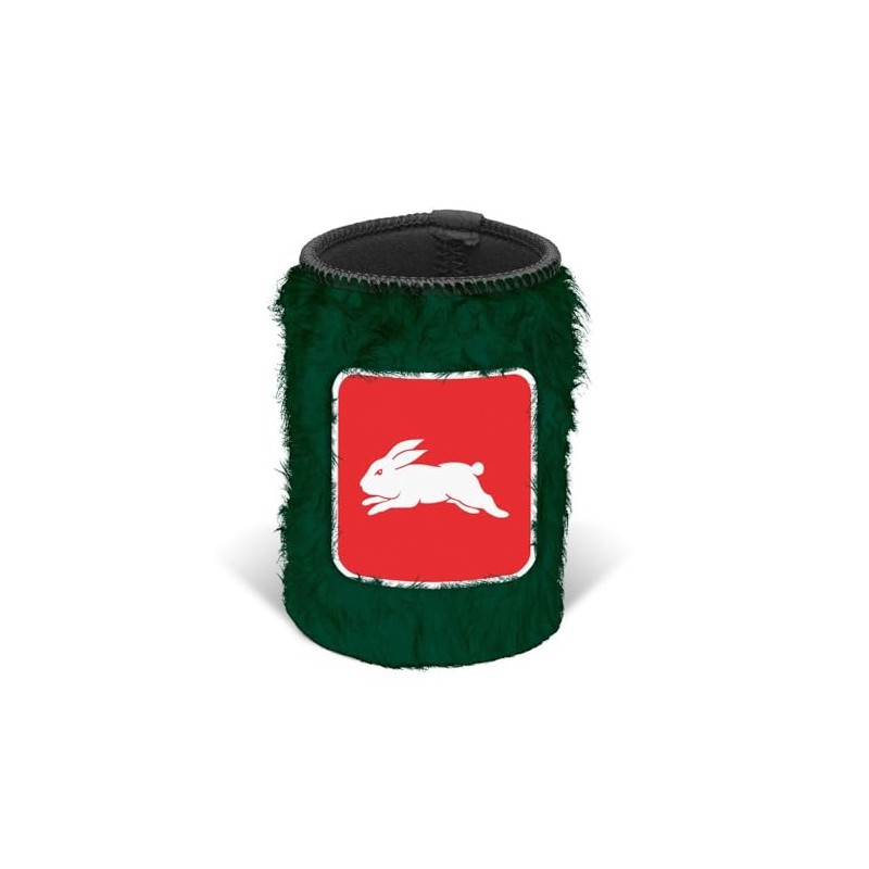 South Sydney Rabbitohs NRL Rugby League Fluffy Can Cooler Stubby