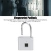 Fingerprint Padlock Zinc Alloy Smart Office Home Cabinet Door Dormitory