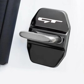 MAXDOOL Stainless Steel Car Door Lock Latches Cover Protector for GT(Black)