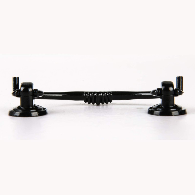 MuDuJia 10-Pack 2 1/2" Glossy Black Bail Drawer Pull Drop