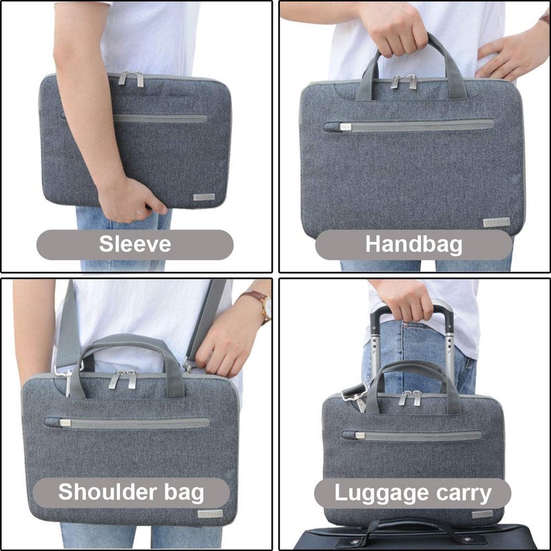 TECHGEAR Case for 12.8" - 13.3" Laptops, Portable Multi-function Laptop