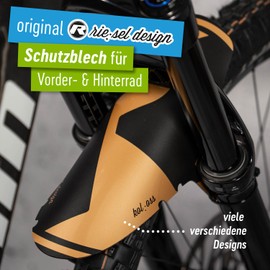 Riesel Design® MTB Mudguard Set (2 x kol:OSS) with Cable Ties/Stylish MTB Mudflap/Mountain Bike Mudguard as Splash Guard for All Wheel Sizes