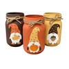 Gnome Fall Painted Mason Jars