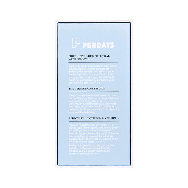 Perdays Probiotic 360° & Vitamin D, 30 Capsules