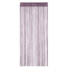 WedDecor Dark Purple String Curtains Glitter Fringe Panel Fly Screen Room Divider Tassel Curtain for Doors, Doorway, Windows, Home Décor, Event Decoration, (90cm x 200cm)