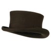 Men's Top Hat Wool Felt Hat - Brown XL
