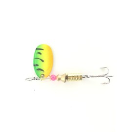 Orurdo Fishing Gear Spinner Lure Set, 20 Pieces, 0.2 oz (5.5 g), Trout, Bass, Rainbow Trout, Irvana, Yamame, Brown, etc., Classic Fishing for Tube Fishing and Mountain Stream Lure Fishing, Weight Model Suitable for Real Fishing Qb100101c41n0