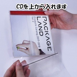Package Land: Transparent bag that neatly fits your precious CDs / 100 sheets/OP30 5.5 x 5.9 x 5.9 x 1.6 inches (140 x 150 + 40 cm)
