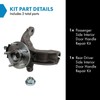 TRQ Front Right Steering Knuckle Assembly Compatible with 2010-2013 Ford