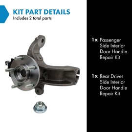 TRQ Front Right Steering Knuckle Assembly Compatible with 2010-2013 Ford Transit Connect