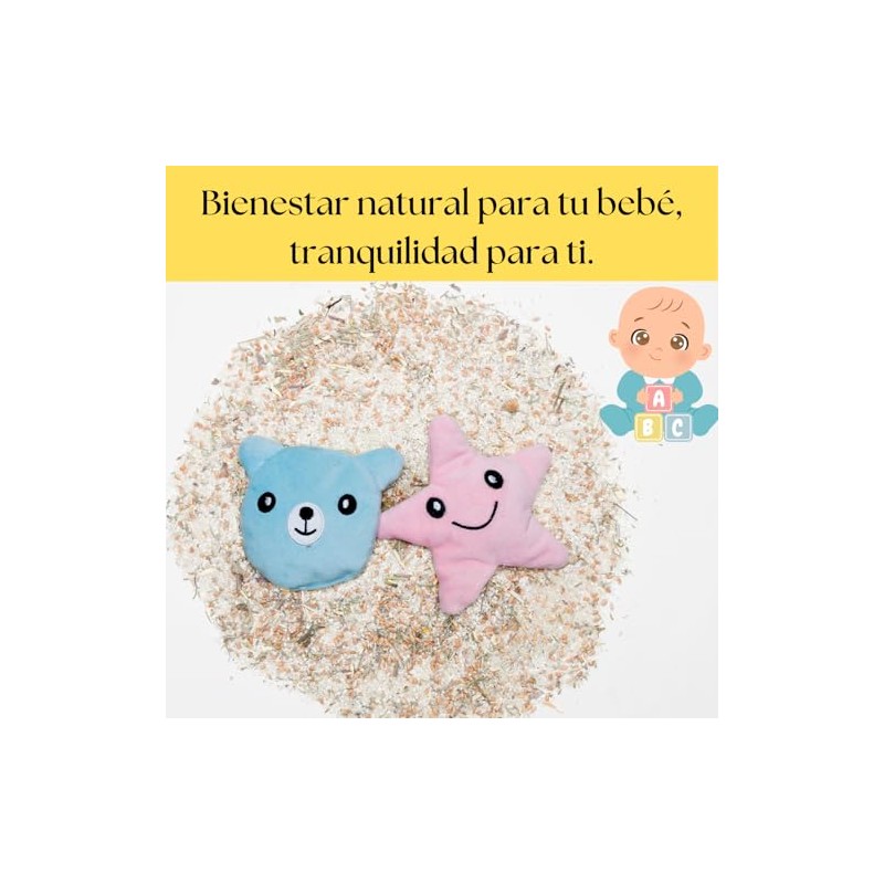 Compresa Caliente para Cólicos Estomacales Bebé + Aceite de Masaje