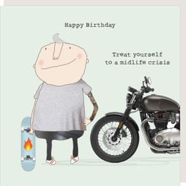 Rosie Made A Thing Midlife Crisis Birthday Card Humour Greeting Cards GF354 GF354