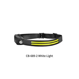 LED Headlamp Rechargeable - 230° COB Super Bright Head Lights for Forehead, Hard hat Light Strap for Adults - USB Headband Flashlight for Ourdoor, Working, Hiking, Running, Camping, Fishing Gear:_2_WH