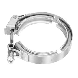 sourcing map 2.75" Quick Release V Band Clamp 304 Stainless Steel for Exhaust Systems Downpipe Exchange Exhaust Accessories, Adjustment Range 70mm / 2.76inch