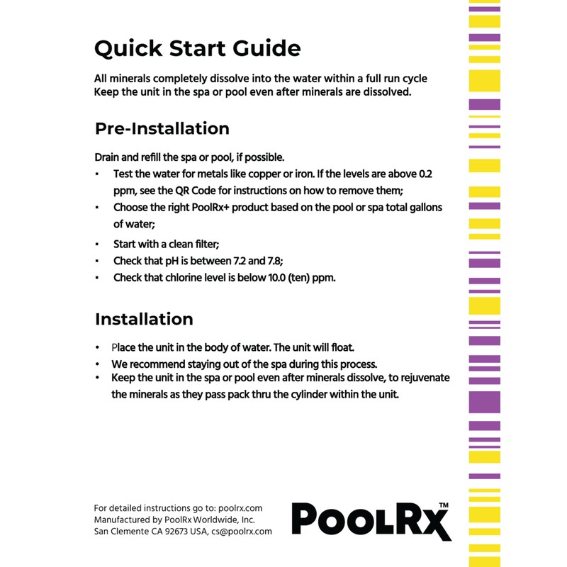 PoolRx+ Mineral Algaecide Unit, up to 6-Month Algae Control, for
