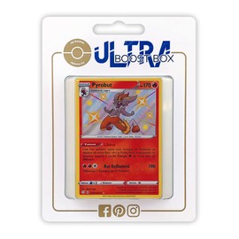 my-booster SWSH045-FR25-UB-SV017 Pyrobut (Liberlo) SV017/SV122 Secret Dazzling Myboost X Epée et Bouclier 4.5 Destinées Radieuses Box of 10 French Pokémon Cards