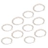 5 Pair Silver Hoop Earrings Retro Simple Lightweight Zinc Alloy