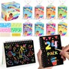 LovesTown Scratch Art Party Favors for Kids, 24 Pack Rainbow