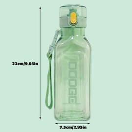 JIADEXIN 700ml Sports Water Bottle Leakproof Flasks with Lock Cover Portable Direct Drinking Cups BPA Free Plastic Drinks Bottle for School Office Running Gym Cycling, Black