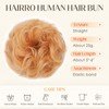 Hairro Human Hair Messy Bun Hair Piece For Women Real