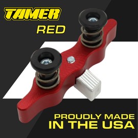 Tamer MX HH-2531 Double Button Motocross Holeshot Device – Red Launch Control System with WDS 2.0 Ring – CNC Aluminum, Spring Loaded, Anti-Scratch Plunger – Dirtbike Start Device – Made in USA