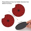 Red Spider Web Car Cup Holder Coasters 2 Pack Universal