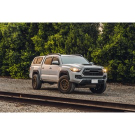 RockTrix RT111 17 Inch Wheel Compatible with Toyota 2001+ Tacoma, 6x5.5" 6x139.7, 17x9-12mm Offset, 4.5 Inch Backspace, 106.1mm Bore, Also fits 2002+ 4Runner, FJ Cruiser, 99-06 Tundra, Bronze