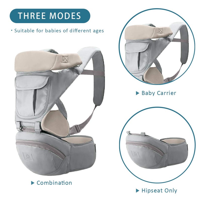 SONARIN 3 in 1 Multifunktion Hipseat Baby Carrier, Babytrage,Front-Facing-Sling,Große Lagerung,