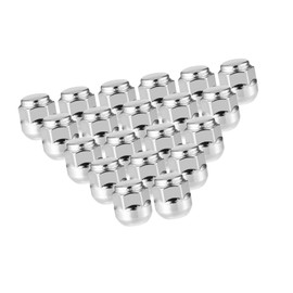 A ABSOPRO 20 Pcs Wheel Lug Nuts Compatible for Honda Odyssey for Honda Pilot, Durable Chorme Plated M14x1.5 Carbon Steel Silver Tone Tire Lugnuts Item Replacement