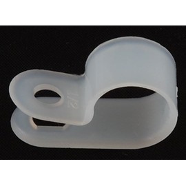 5/16" White Nylon Cable Clamps - (pack of 50)