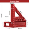 Fentar 3-D Speed Square, 22.5-90° Aluminum Alloy Combination Square, Accurate