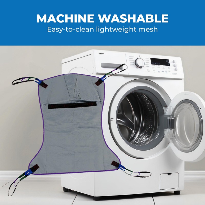 Patient Aid Full Body Solid Fabric Lift Sling - Soft