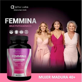 Multivitamínico Mujer 40+ 360 Cápsulas | Vitaminas, Colágeno y Maca | Energía, Piel, Cabello y Uñas | Suplemento Alimenticio | Alpha Labs