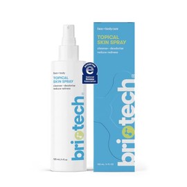 BRIOTECH Spray tópico para la piel, puro HOCl, tatuaje y piercing, solución de limpieza de sal marina, tóner salino natural, niebla facial de ácido hipocloroso, alivio de cuidado de la piel para golpes cicatrices y manchas