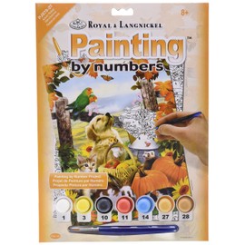 ROYAL BRUSH Junior Small Paint by Number Kit 8-3/4"X11-3/4-Autumn Festival