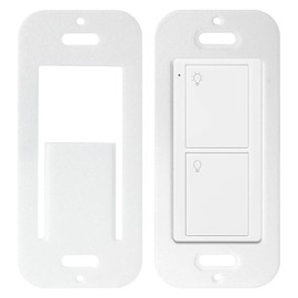 Remote Wallplate Bracket Compatible with Lutron Pico Remote Seamless Remote Snap in Installation Wall Bracket for Lutron Smart Switch - White (3pcs)