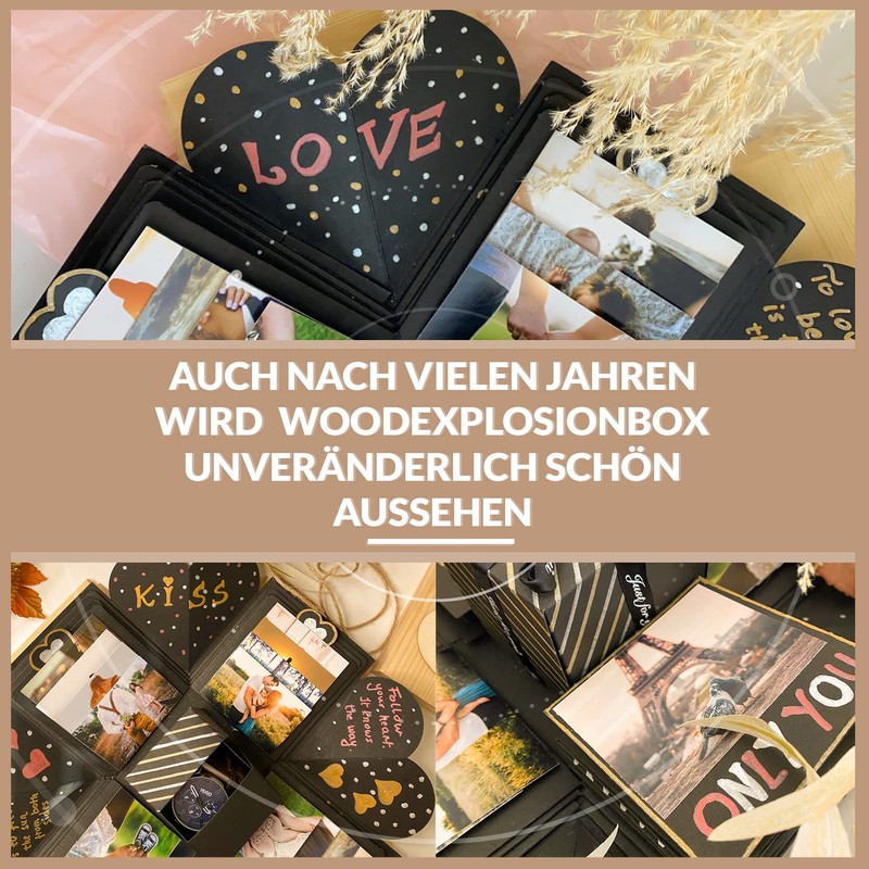 WoodExplosionBox Wooden Box Explosion Box Surprise Box - DIY Birthday