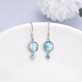 VONALA 925 Silver Women's Animal / Moon / Pearl Dangle Earrings for Women Girls, Sterling Silver