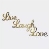 Letter2Word Live Laugh Love Wall Decor, Hand Painted 3D Home