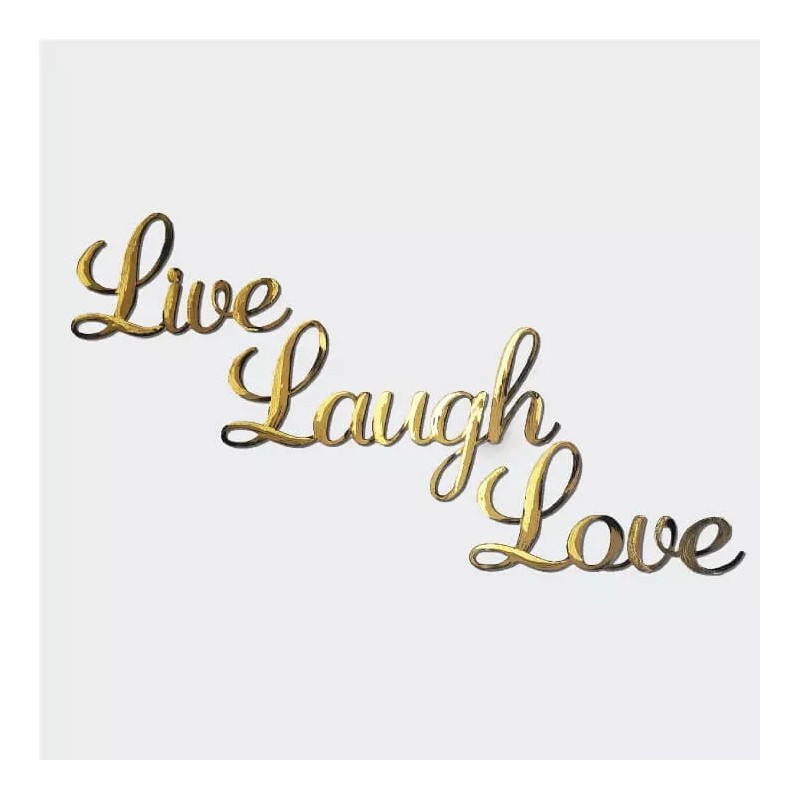 Letter2Word Live Laugh Love Wall Decor, Hand Painted 3D Home