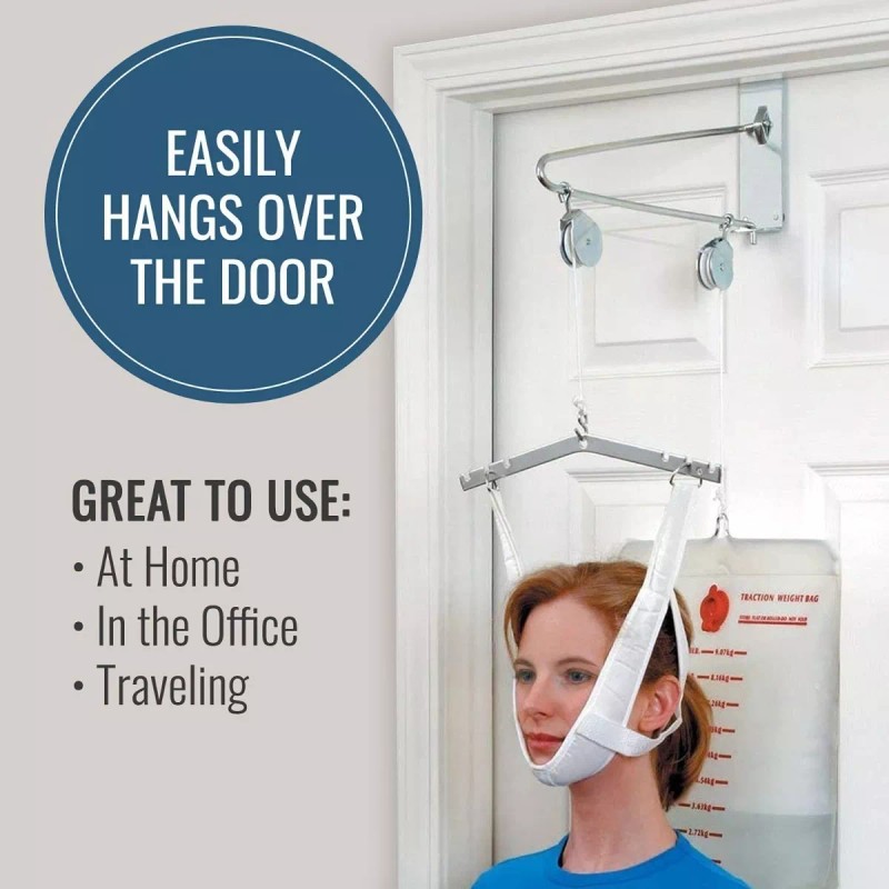 Rehafisic Kit De Tracción Cervical Para Colocar En Puertas