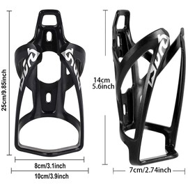 OSIGEI Bike Water Bottle Cage and 21oz Bike Water Bottle Set Lightweight Bike Bottle Holder with Screws - Premium BPA Free Sports Bottle for Road Mountain and Kids Bikes