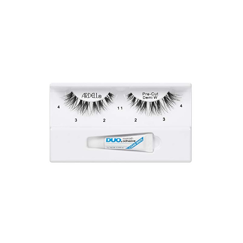 Ardell Pre-Cut Demi Wispies Lashes, Easy Application, Precision Cut Natural