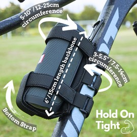 Portable Bike Golf-Cart Speaker Mount - Adjustable Strap Holder for Portable Speaker, Waterproof Speaker Mount for UTV, Electric Bike, Golf Cart Decorations, Electric Scooter Accessories