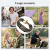 Patriotic Paracord Survival Bracelet for Men - Bronze US Flag