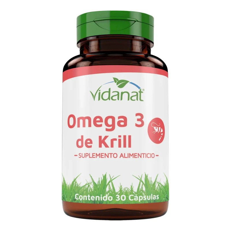 Suplemento en cápsula Vidanat Omegas Krill de 30 un