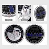 US Police Officers Challenge Coin Thin Blue Line Law Enforcement
