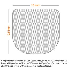 Replacement Dehydrator Racks for 6qt Chefman, Caynel and Power Air Fryer Oven, Dehydrate Fruits and Meats, Air Flow Racks, Removable trays, Air Fryer Oven Accessories (3 Pieces)