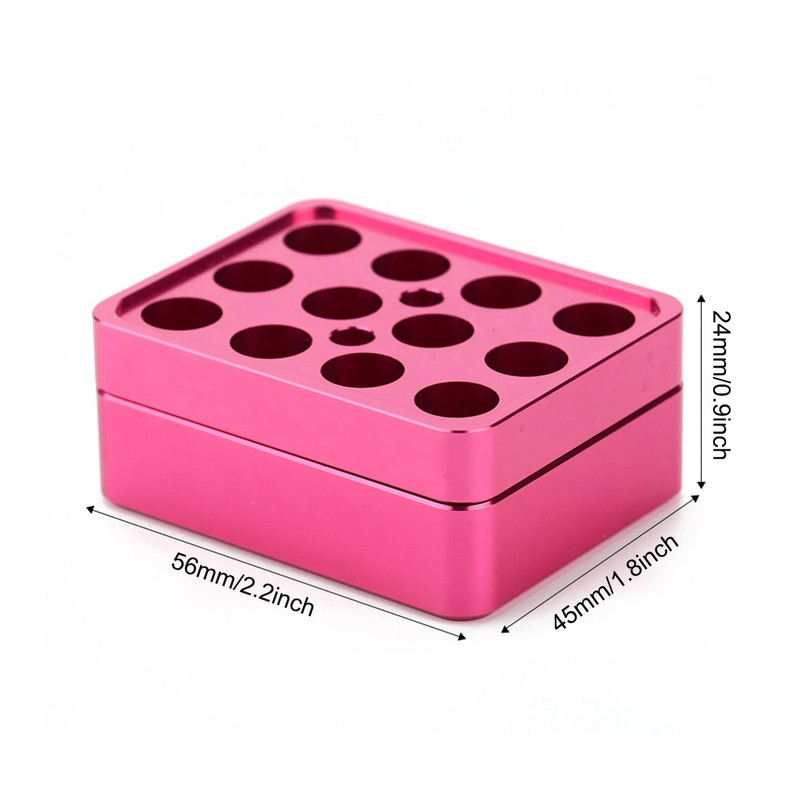 12 holes 9.3mm DIY AluminumLipstick Mold Lipstick Fill Mold Making