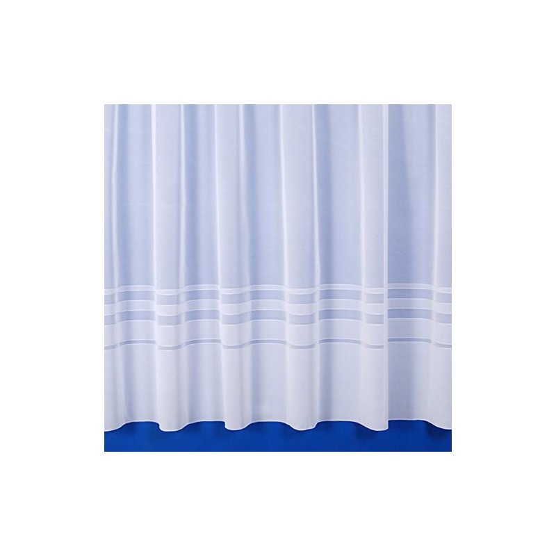 The Textile House Leanne White Semi-Plain Net Curtain - 2